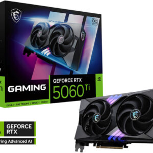 MSI GeForce RTX 5060 Ti GAMING OC Graphics Card, 8GB GDDR7 128-Bit Memory, 2647 MHz Boost Clocks, 28 Gbps Memory Speed, 4608 CUDA Cores, PCI Express Gen 5 x16 | 912-V536-026