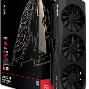 XFX Quicksilver AMD Radeon RX 9070 OC Gaming Edition Graphics Card, 16GB GDDR6 256-Bit Memory, 2700 MHz Boost Clock, 4096 Stream Processors, 20 Gbps Memory Speed, PCI Express 5.0 | RX-97QICKBB9