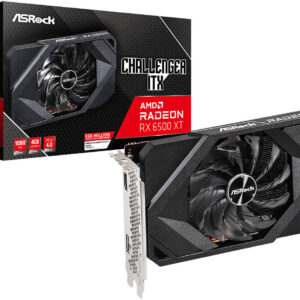 ASRock AMD Radeon RX 6500 XT Challenger ITX Graphic Card, 4GB GDDR6 64-bit Memory, 2815 MHz Boost Clock, 18 Gbps Memory Clock, PCI Express 4.0 x 4,- 1 x HDMI 2.1 VRR / 1 x DP 1.4 | 90-GA3DZZ-00UANF