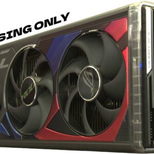 ASUS ROG Strix GeForce RTX 4090 Housing ONLY, Striking Aesthetic with RGB Lighting Accents, Advanced Cooling Technology, Black