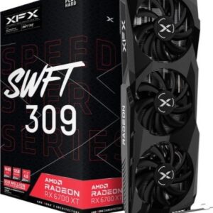 XFX Speedster SWFT309 AMD Radeon RX 6700 XT CORE Gaming Graphics Card with 12GB GDDR6 HDMI 3xDP, AMD RDNA 2, Graphics Card | RX-67XTYJFDV