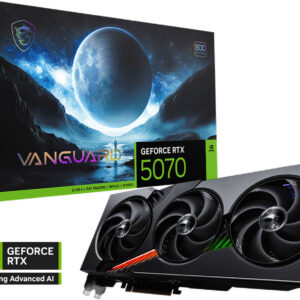 MSI GeForce RTX 5070 VANGUARD SOC Graphics Card, 12GB GDDR7 192-Bit Memory, 2640 MHz Boost Clocks, 6144 CUDA Cores, 28 Gbps Memory Speed, PCI Express Gen 5 | 912-V532-054