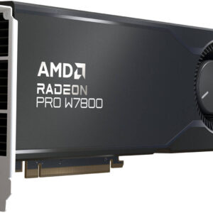 AMD Radeon Pro W7800 Professional Graphics Card, 32GB GDDR6 256-bit Memory, Up to 576 GB/s Memory Bandwidth, 4480 Stream Processors, PCIe 4.0, DisplayPort 2.1 | Mini DisplayPort 2.1 | 100-300000075