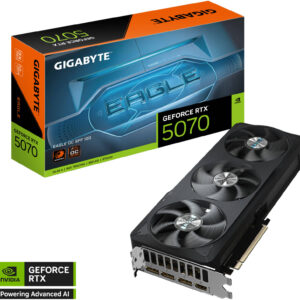 GIGABYTE GeForce RTX 5070 EAGLE OC SFF Graphics Card, 12GB GDDR7 192-Bit Memory, 2587 MHz Core Clock, 28 Gbps Memory Clock, 6144 CUDA Cores, PCI Express 5.0 | GV-N5070EAGLE OC-12GD