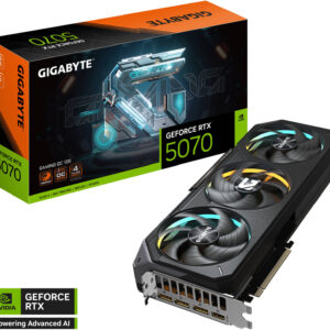 GIGABYTE GeForce RTX 5070 GAMING OC Graphics Card, 12GB GDDR7 192-Bit Memory, 2625 MHz Core Clock, 6144 CUDA Cores, 28 Gbps Memory Clock, PCI-Express 5.0 | GV-N5070GAMING OC-12GD