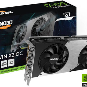 Inno3D GeForce RTX 5060 TWIN X2 OC 8GB Graphics Card, GDDR7 128-Bit Memory, 2280 MHz Base Clock, 28 Gbps Memory Clock, 3840 CUDA Cores, PCI Express Gen 5 | N50602-08D7X-195070N