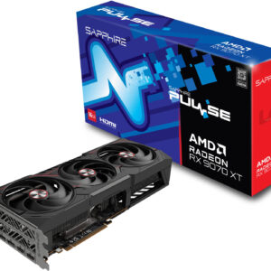 Sapphire PULSE AMD Radeon RX 9070 XT Graphics Card, 16GB GDDR6 256-Bit Memory, 2970 MHz Boost Clock, 4096 Stream Processors, 20 Gbps Memory Clock, PCI-Express 5.0 x16 | 11348-03-20G