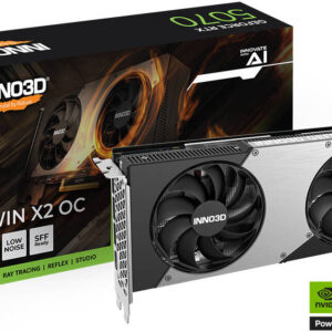 Inno3D GeForce RTX 5070 TWIN X2 OC 12GB Graphics Card, GDDR7 192-Bit Memory, 2325 MHz Base Clock, 28 Gbps Memory Clock, 6144 CUDA Cores, PCI Express Gen 5 | N50702-12D7X-195064N