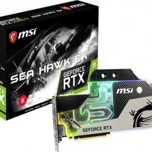 MSI Gaming RTX 2080 TI SEA Hawk EK X, GDRR6 352-bit, HDMI/DP/USB, Ray Tracing Turing Architecture, EKWB Graphics Card | 912-V371-079