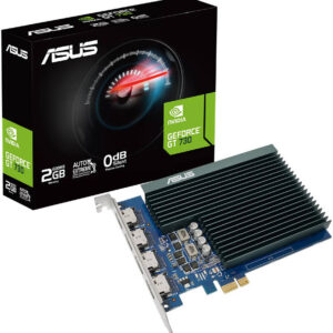ASUS GeForce GT 730 2GB GDDR5 Graphics Card, 384 CUDA Cores, OpenGL 4.6, 5010 MHz Memory Speed, PCI Express 2.0, 4 x Native HDMI 1.4b / HDCP Support Yes (1.4) | 90YV0H20-M0NA00