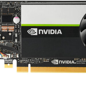 HP T400 Low-Profile Graphics Card, 384 Cuda Cores, 2GB of GDDR6 VRAM, 80 GB/s Memory Bandwidth, PCIe 3.0 x16 Interface, Nvidia Turing Architecture, 64-Bit Memory Interface, Displayport | 340K8AA