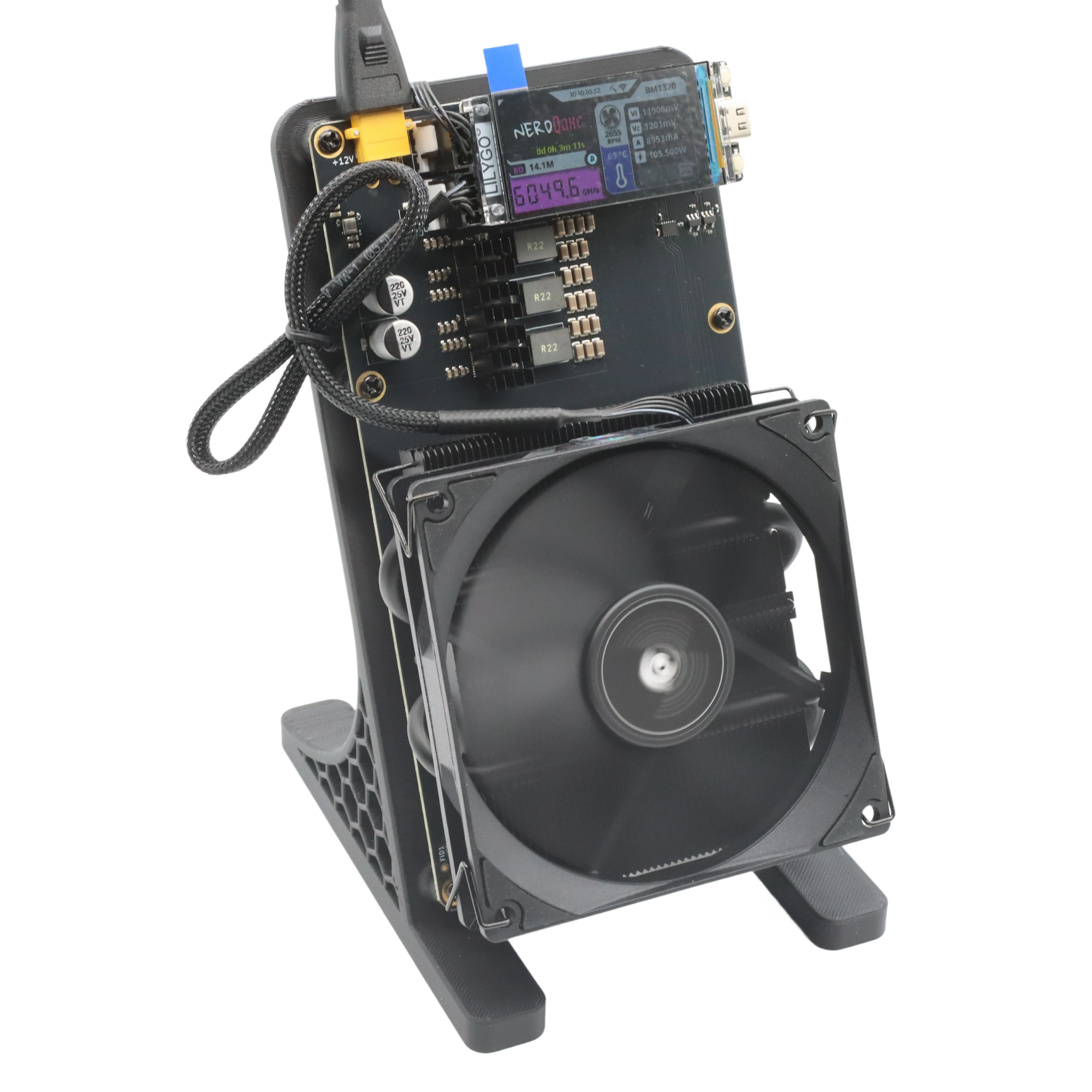 NerdQAxe++ REv6.1 SOLO Bitcoin Miner (6 TH/S)