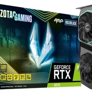 ZOTAC GAMING GeForce RTX 3070 AMP Holo LHR - 8GB GDDR6, 256Bit, PCI Express4.0, 3 x DisplayPort 1.4a, 1x HDMI 2.1, (up to 7680x4320@60Hz) Graphics Card | ZT-A30700F-10PLHR