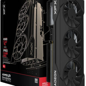 XFX Swift AMD Radeon RX 9070 OC Triple 90mm Fan Gaming Edition Graphics Card, 16GB GDDR6 256-Bit Memory, 2700MHz Boost Clock, 20Gbps Memory Speed, 4096 Stream Processors, PCI-E 5.0 | RX-97SWFT3B7