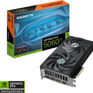 GIGABYTE GeForce RTX 5060 Ti EAGLE OC Graphics Card, 8GB GDDR7 128-Bit Memory, 2617 MHz Core Clock, 28 Gbps Memory Clock, PCI-Express 5.0 | GV-N506TEAGLE OC-8GD