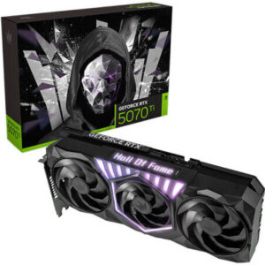 GALAX GeForce RTX 5070 Ti HOF Gaming Black Edition Graphics Card, 16GB GDDR7 256-Bit Memory, 2610MHz Boost Clock, 28 Gbps Memory Speed, 8960 CUDA Cores, PCI-E 5.0, Black | G-B37XB-57IZN6MDCXHS-GALG