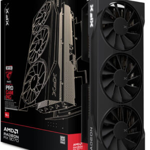XFX Swift AMD Radeon RX 9070 OC Triple Fan Gaming Edition Graphics Card, 16GB GDDR6 256-Bit Memory, 2700 MHz Boost Clock, 4096 Stream Processors, 20 Gbps Memory Speed, PCI Express 5.0 | RX-97SWFB3B9