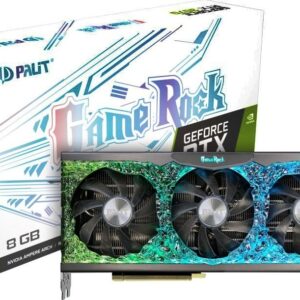 Palit GeForce RTX 3070 GameRock, 8GB GPU, 5888 x CUDA, 14 Gbps, GDDR6, 256 bit, PCI Express 4.0 x16, Gaming Graphics Card | NE63070019P2-1040G NON LHR