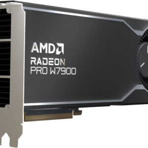 AMD Radeon Pro W7900 Professional Graphics Card, 48GB GDDR6 384-bit Memory, Up to 864 GB/s Memory Bandwidth, 6144 Stream Processors, PCIe 4.0, DisplayPort 2.1 | Mini DisplayPort 2.1 | 100-300000074