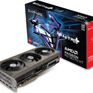 Sapphire NITRO+ AMD Radeon RX 9070 XT Graphics Card, 16GB GDDR6 256-Bit Memory, 3060 MHz Boost Clock, 4096 Stream Processors, 20 Gbps Memory Clock, PCI-Express 5.0 x16 | 11348-01-20G