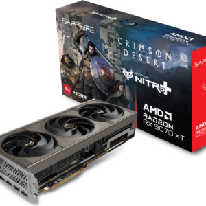 SAPPHIRE NITRO+ AMD Radeon RX 9070 XT OC Crimson Desert Edition Graphics Card, 16GB GDDR6 256-Bit Memory, 3060MHz Boost Clock, 4096 Stream Processor, 20 Gbps Memory Clock, PCI-E 5.0 x16 | 11348-10-20G
