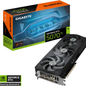 GIGABYTE GeForce RTX 5070 Ti EAGLE OC SFF Graphics Card, 16GB GDDR7 256-Bit Memory, 2542 MHz Core Clock, 28 Gbps Memory Speed, 8960 CUDA Cores, PCI Express 5.0 | GV-N507TEAGLE OC-16GD